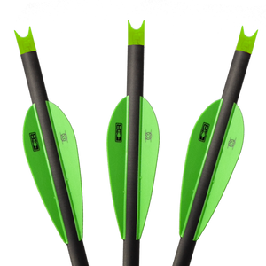 Green Lighted Lumenok Equipped Genuine Barnett Headhunter Bolts (22")