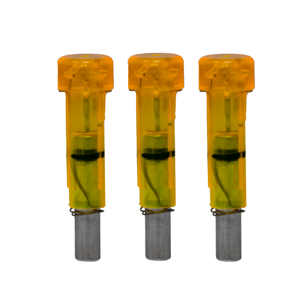 Lumenok Lighted Crossbow Nocks – Flat End, Orange, 3-Pack For Excalibur Firebolt (00020)